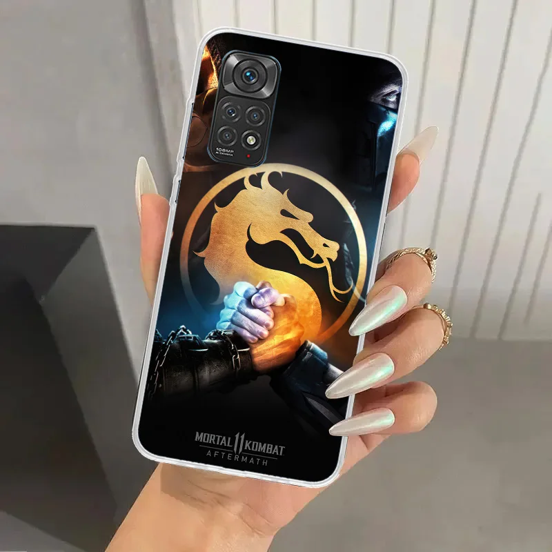 Mortal Kombat Phone Case for Xiaomi Redmi Note 13 12S 12 11S 11 11T 11E 10S 9 Pro Plus 8 8T 9T 7 Soft Funda Print Shell