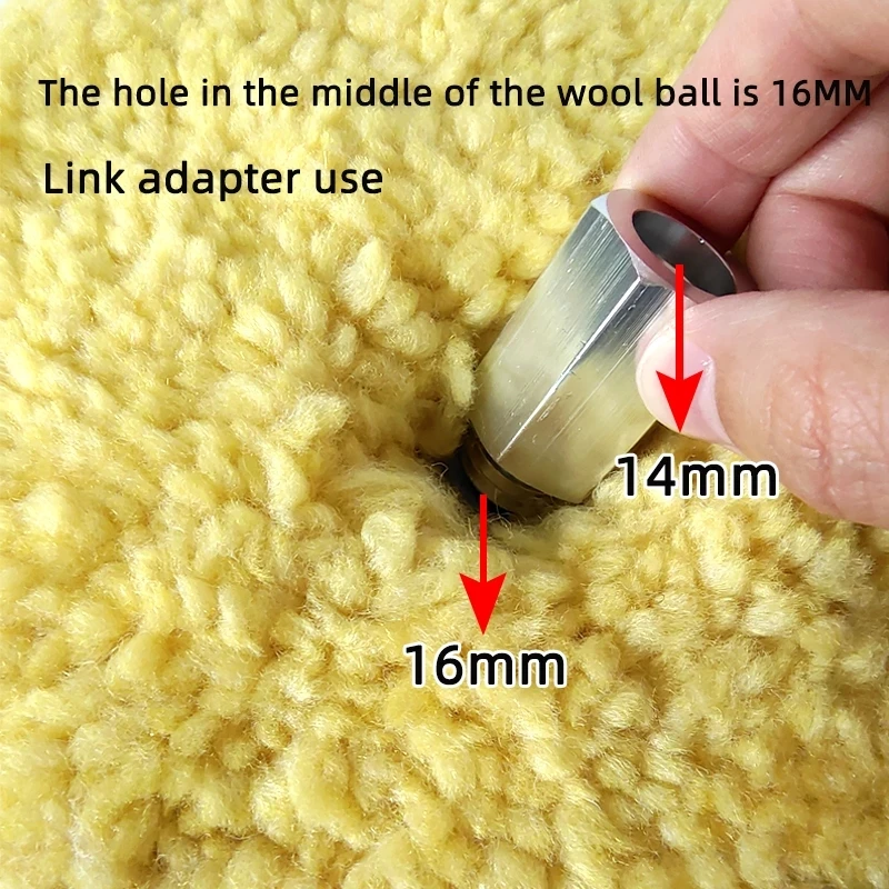 1PC Genuine 3M05705 Wool Ball Yellow Double-sided Polished Wool Wheel Lock Screw Wax Scratch Coarse Wax Wool Tray  NEW