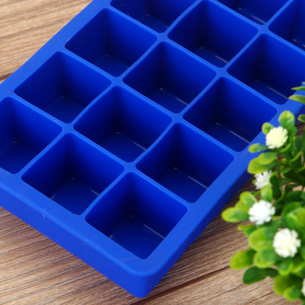 

15 Cavities Ice Cube Mold Silicone DIY Baking Tray for Chocolate Jelly Candy Bar Making Easy Release Non Stick Freezer