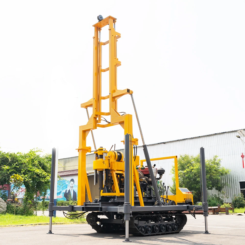 HW-230L CE certificated diesel rotary borehole water well drilling rig hydraulic crawler drilling rig for sale