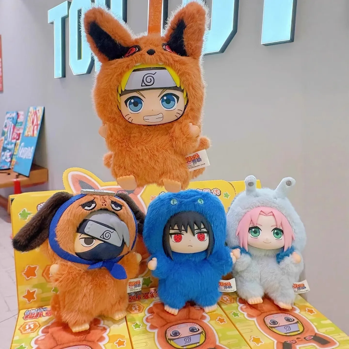 Naruto Shippuden TOPTOYEAKL Cute Animal Plush Keychain Blind Box Trendy Toy
