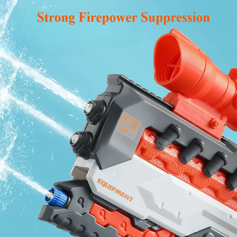 Pistolet à eau déformable à trois buses pour enfants, jouets d'extérieur, plage, piscine, jeu de combat, pistolet à eau d'été pour enfants, garçon et fille, cadeau