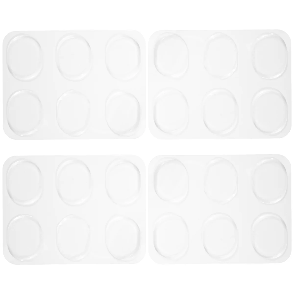 Silicone tambor amortecedor Gel Pads, silenciadores de tambor, mudo para bateria Tom Control, não-tóxico, macio, claro, 24 pcs