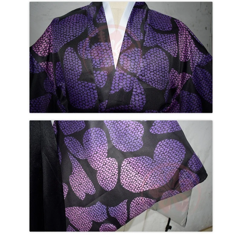 Japanisches Kokushibo Cosplay Kostüm Dämonentöter Kimono Anime Anzug Halloween Mottoparty Rollenspiel Outfit Erwachsener Mann