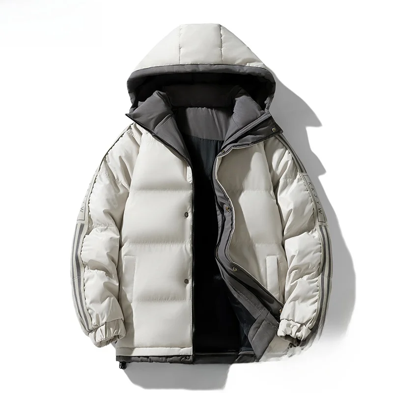 معطف شتوي رجالي من القطن من Thiened Down معطف شتوي جديد Sle للشباب دافئ مقاس كبير مع غطاء محرك السيارة 2025 MiJuoLuI مجموعة الشتاء