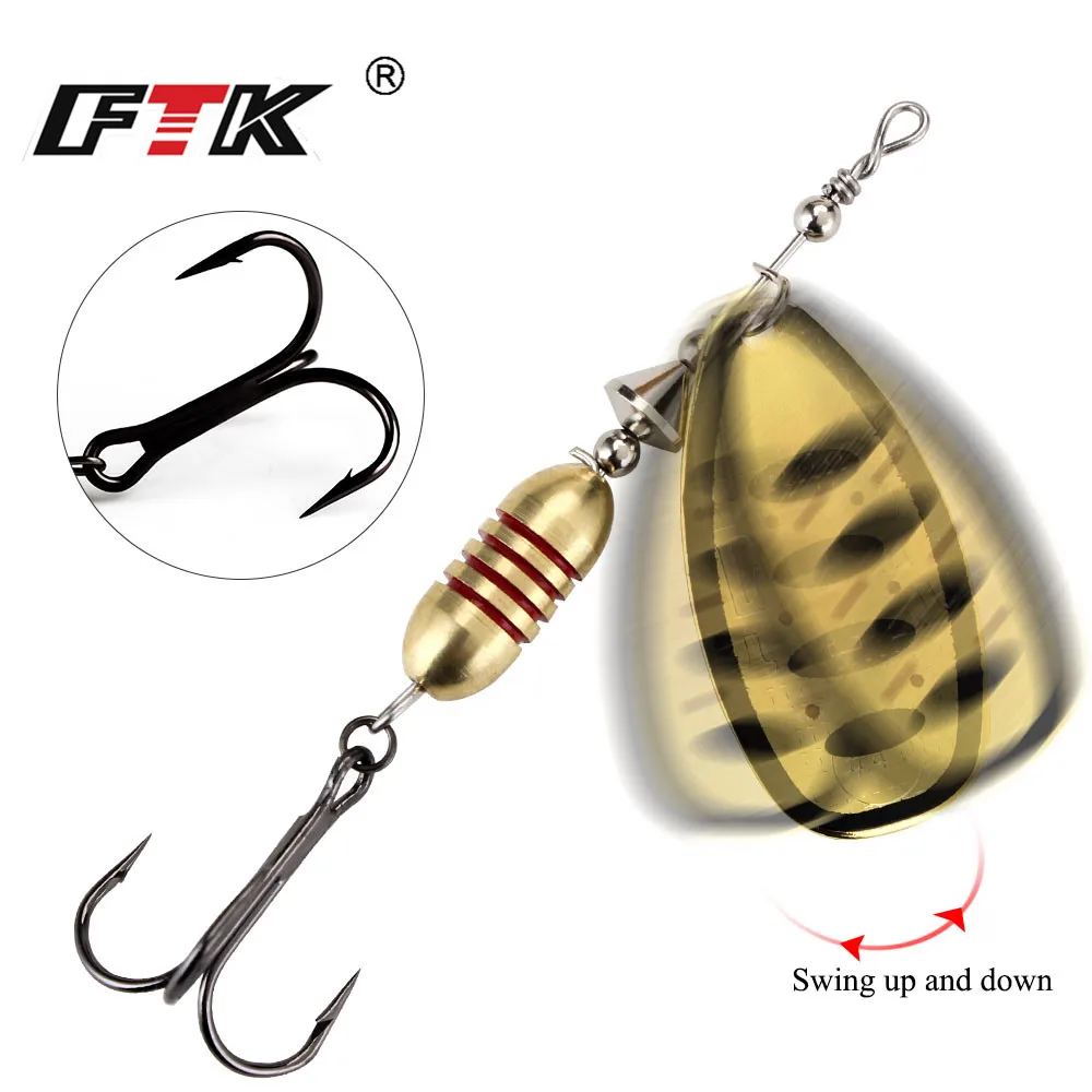 2PCS Spinner Bait 18g With Treble Hook Metal Fishing Lures Arttificial Hard Bait Spoon Lure Wobblers Pike Tackle