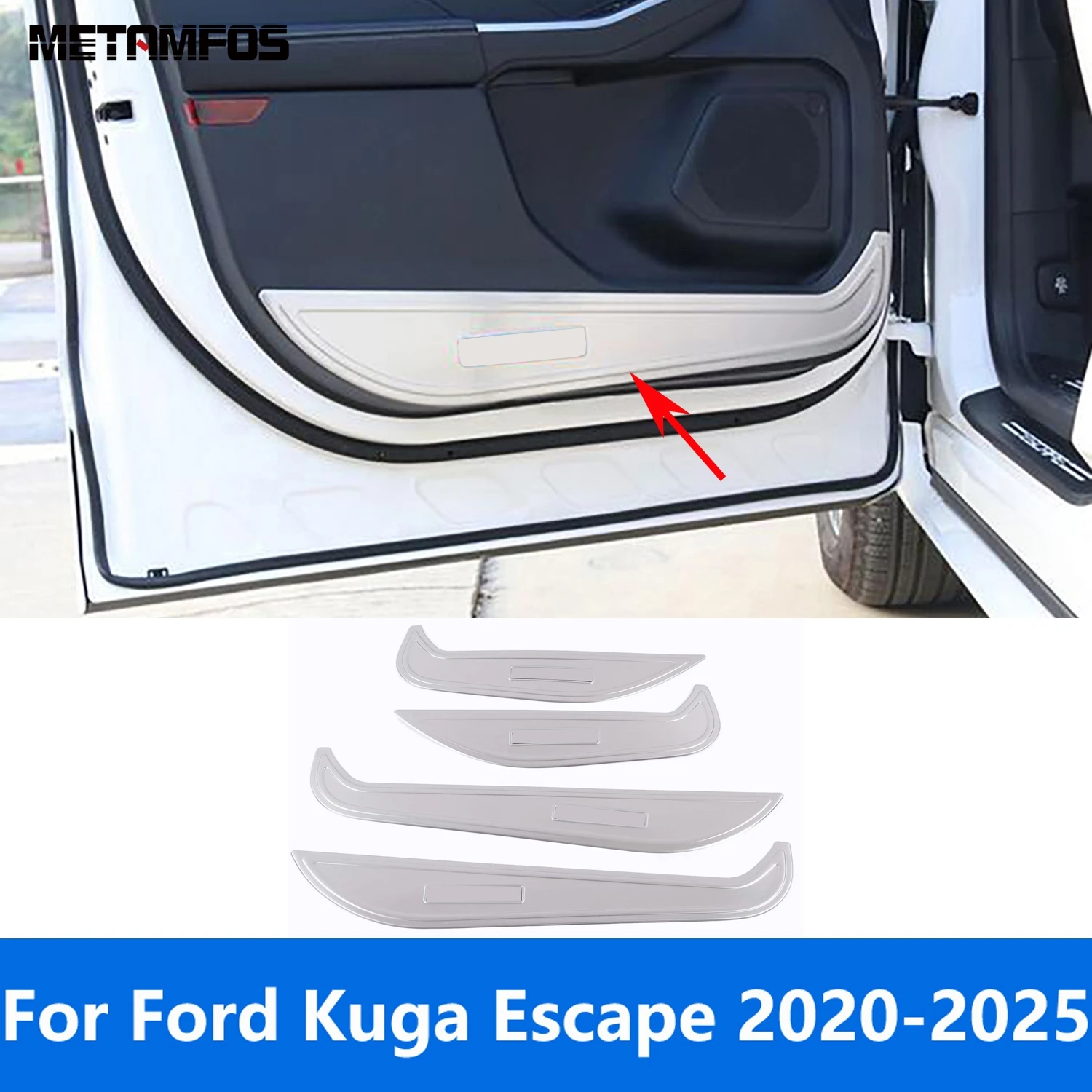 

Для Ford Kuga Escape 2020-2024 2025, крышка дверцы автомобиля с защитой от ударов, громкоговоритель, звук, аудиодинамик, отделка, аксессуары для интерьера