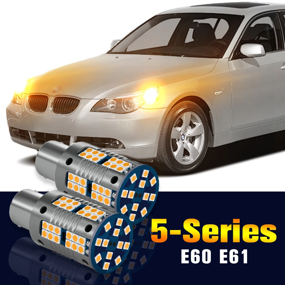 

2pcs LED Turn Signal Light Bulb Turning Lamp For BMW 5-Series E60 E61 2002 2003 2004 2005 2006 2007 2008 2009 2010 Accessories