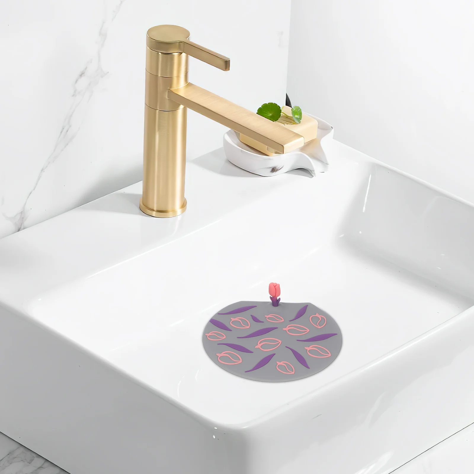 3 قطعة سدادة استنزاف السيليكون غطاء شفط مسطح لحوض الاستحمام بالوعة المطبخ الطابق استنزاف المجاري الرائحة الوقاية سهلة التركيب دائم #6