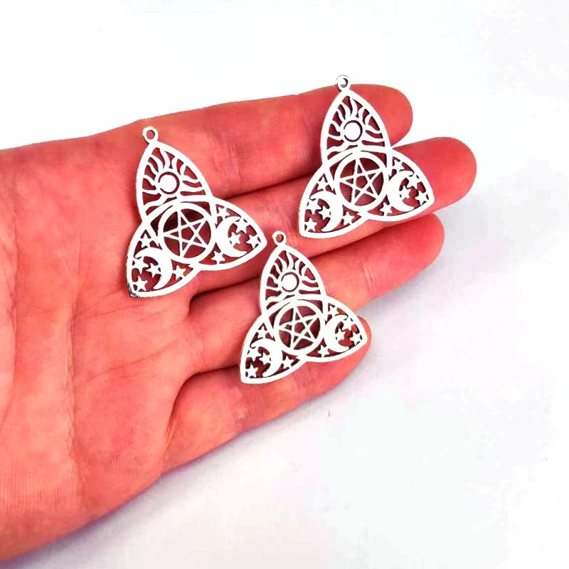 

50PCS free shipping Celtic Knot Sun Moon Star pendant charm for DIY