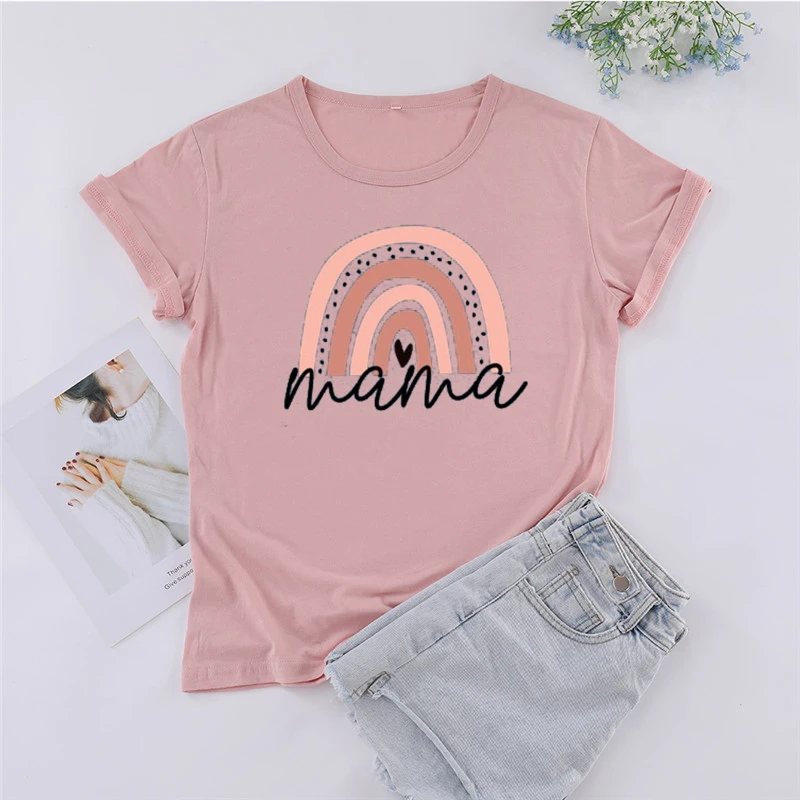 Mama Rainbow Shirt  Mother's Day Gift TShirt  Future Mom Gift   kawaii clothes  graphic t shirts  y2k aesthetic  women clothing