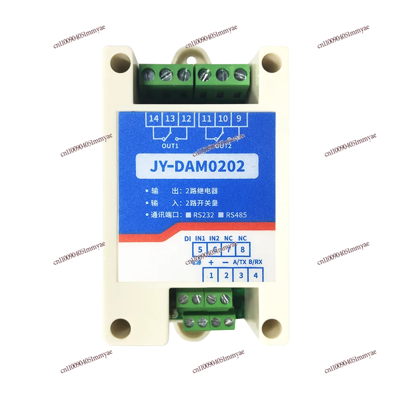 

2 in And 2 Out IO Relay Control Module 2-way Switch Acquisition Input Serial Port Control ModbusDAM0202