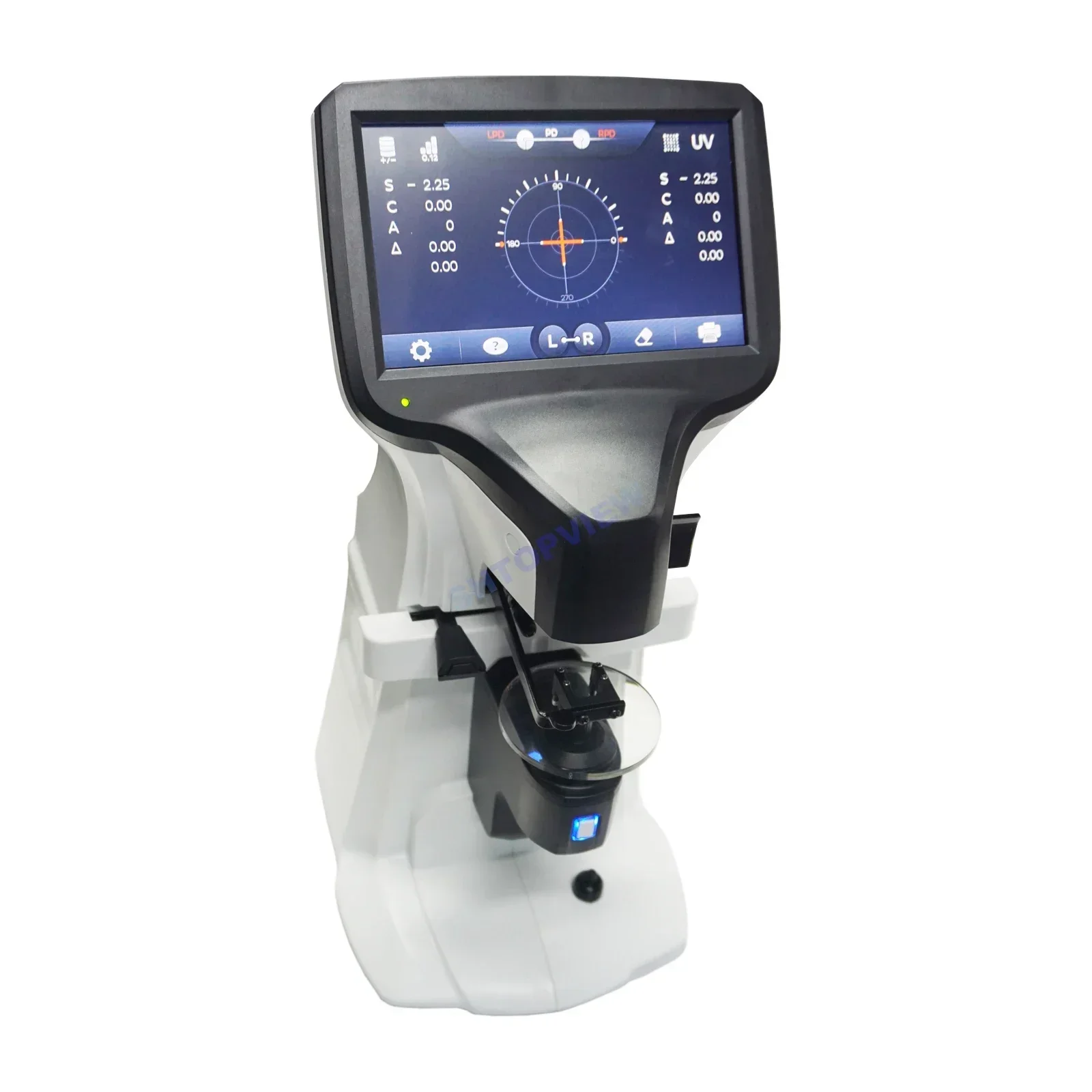 

Дешевая заводская цена JD-2600D Цифровой измеритель линз с 7-дюймовым сенсорным экраном Lensometro Оптические инструменты