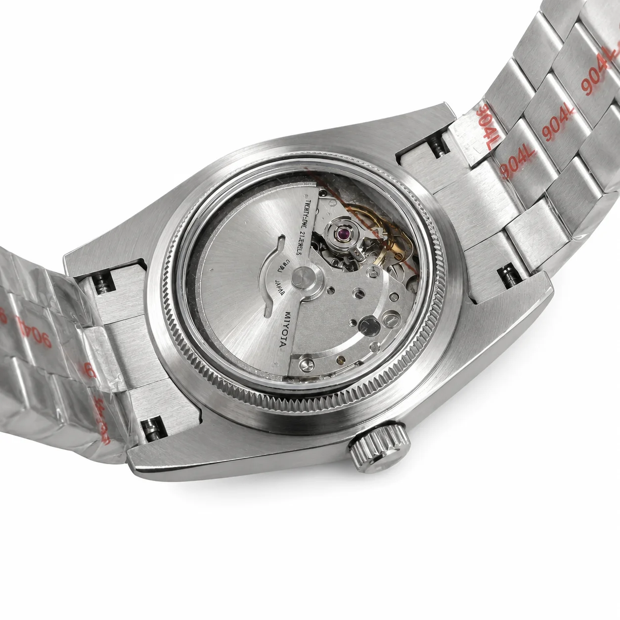 Custom LOGO Watch for Men Luxury Miyota 8285 Day Date Automatic Watch Sapphire Glass 10ATM Waterproof Mechanical Wristwatch