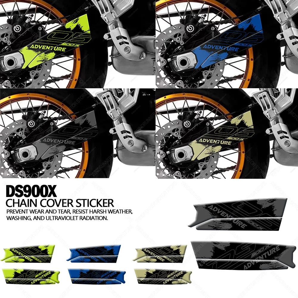 Motorcycle Accessories Waterproof Protective Sticker Chain Cover Sticker 3D Epoxy Resin Protective Sticker For Voge 900DSX