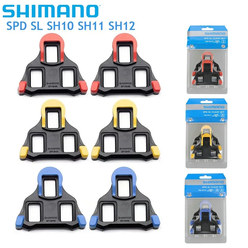 Shimano sepatu Cleat sepeda SH11 SH10 SH12, Pedal sepeda jalan Cleat kotak asli, sistem kecepatan Cleat Pedal sepeda