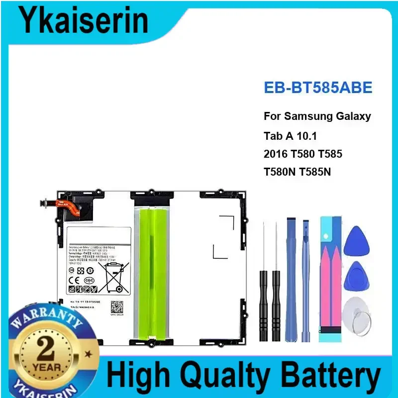 

EB-BT585ABE Battery for Samsung Galaxy Tablet Tab A 10.1 2016 T580 SM-T585C T585 T580N 27.74Wh 7300mAh Batteries Warranty