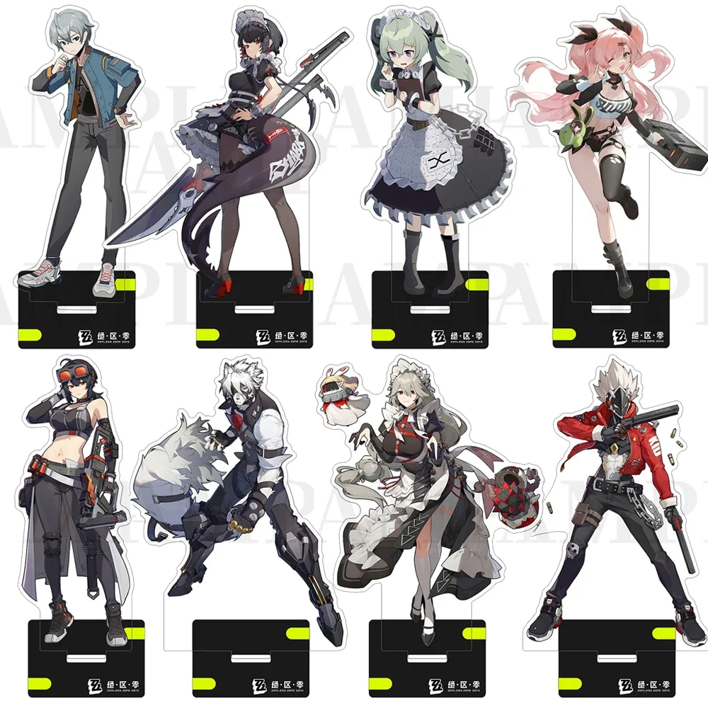 Game Zenless Zone Zero Acrylic Stand Model Nicole Anby Belle Wise Ellen Joe Anime Figures Cosplay Desk Decoration Display Gifts