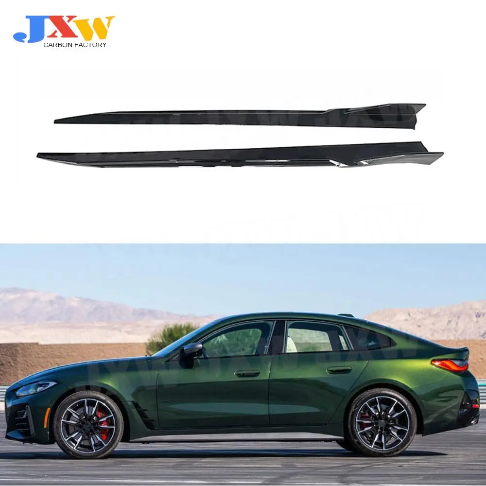 

for G26 Carbon Fiber Side Skirts Extension Splitters Lip Wing For BMW 4 Series G22 G23 G26 2021+ ABS Car Accessories Side Skirts