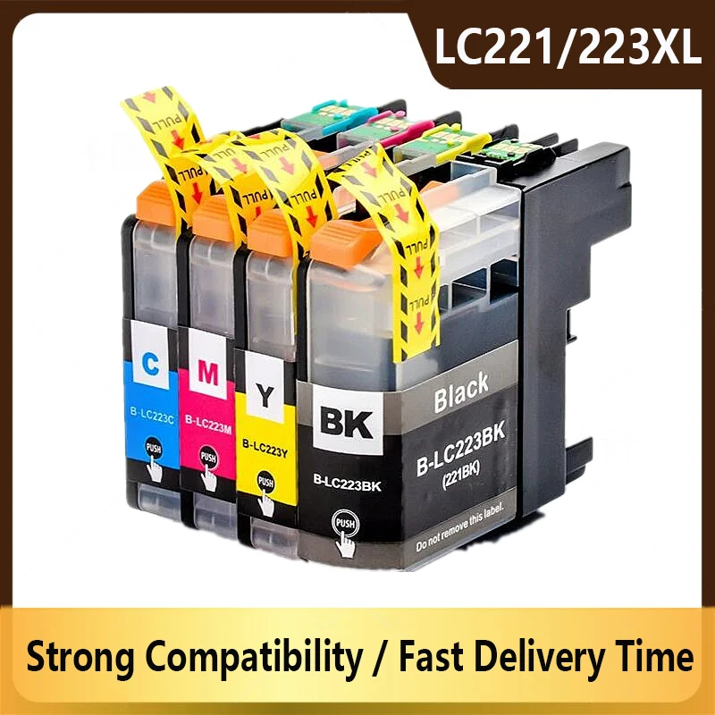 LC223 LC221 LC221XL LC223XL Ink Cartridge For Brother DCP-J562DW J4120DW MFC-J480DW J680DW J880DW J4420DW J4620DW J5320DW