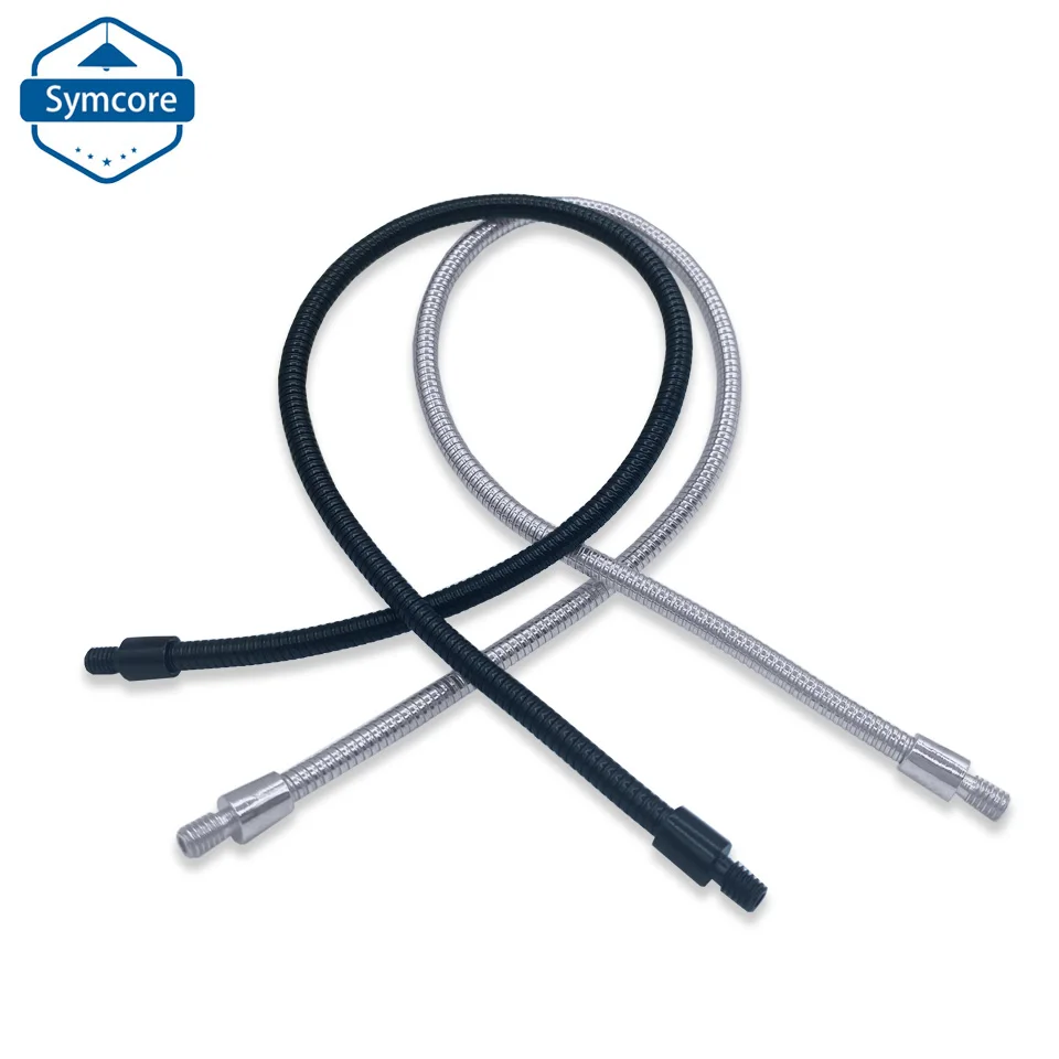 Dia 4mm Metal Flexible Conduit Metal Gooseneck Hose 100-400MM M4 Male Screw Serpentine Tube Clamp Lamp Microphone Hose