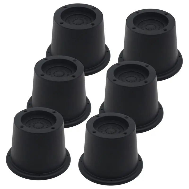 

75STO-6Pack Подъемники для кроватей, диванов, столов, 2,3 дюйма, удлиняющие опоры, выдерживают до 1300 фунтов