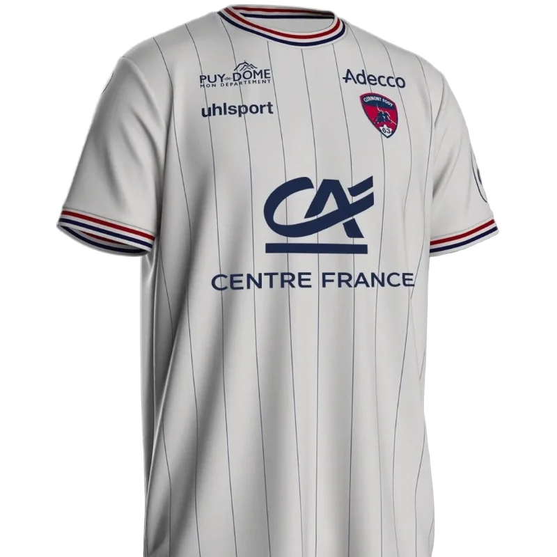 23/25 Clermont Home الفانيلة الرجال التجفيف السريع تنفس تي شيرت Clermont بعيدا الفانيلة كرة القدم التدريب تي شيرت رياضي #4