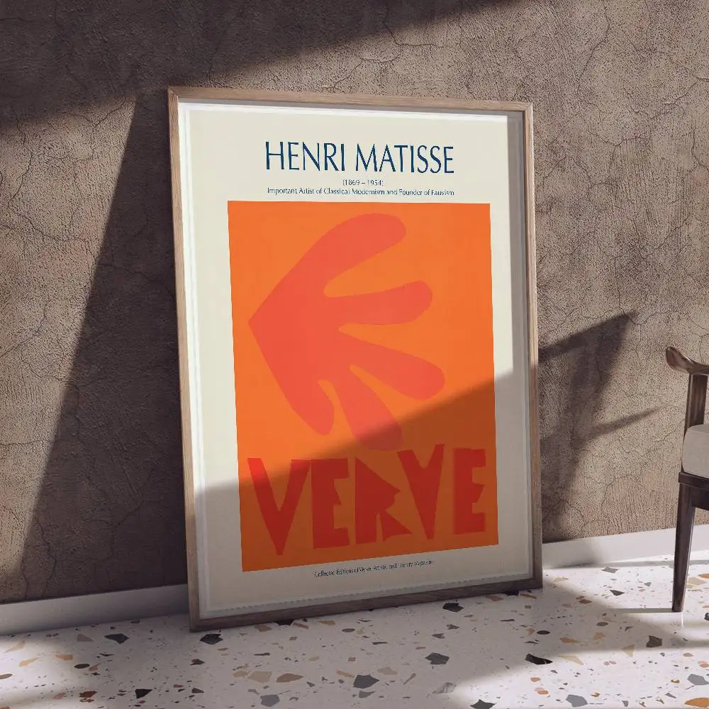 INS Henri Matisse Modern Poster Posters,waterproof Paper Stickers,coffee Shops,bar Living Rooms