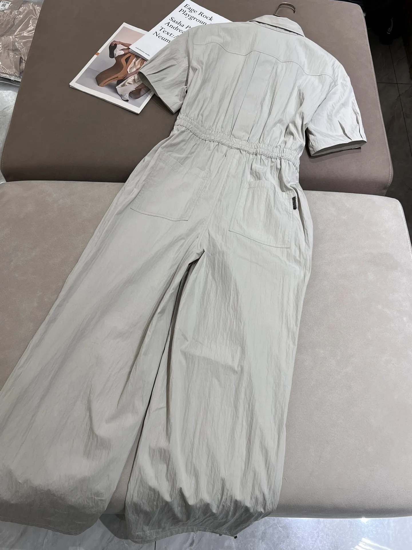 Summer casual high quality wide leg jumpsuit