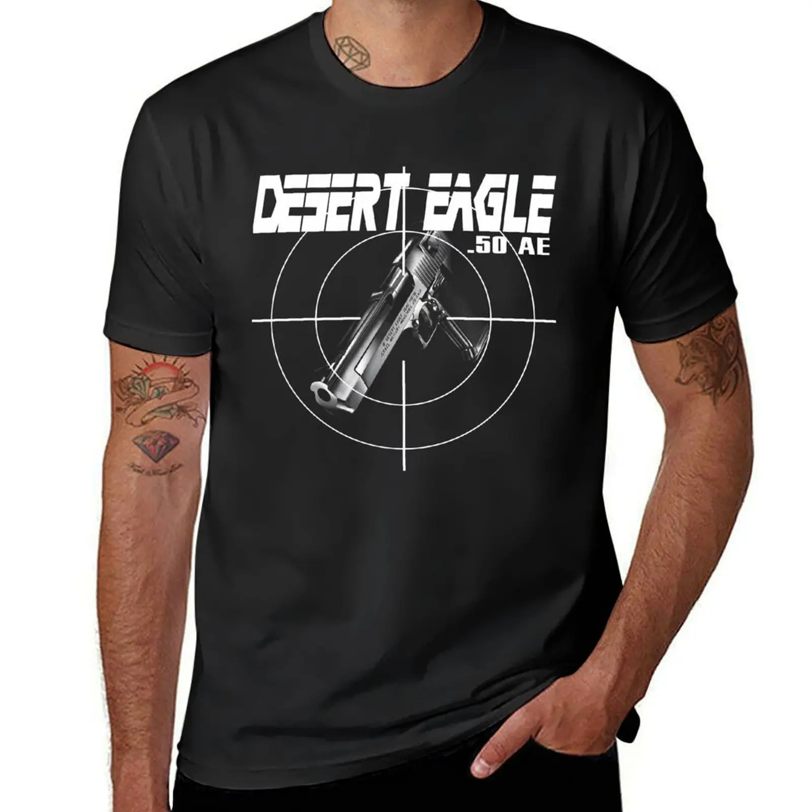 IMI Desert Eagle T-Shirt korean fashion Aesthetic clothing mens graphic t-shirts funny