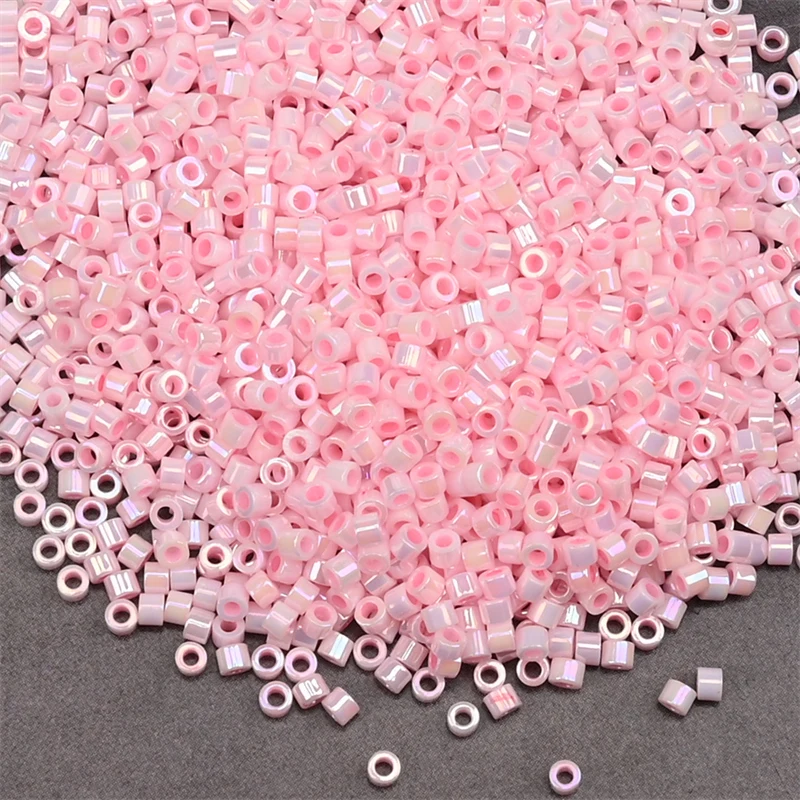 1000 Stück 1,6 x 1,3 mm japanische Glasperlen 11/0 für Statement-Schmuck, zylindrische Perlen, lose Perlen, DIY-Handarbeit, 5 Gramm/Beutel
