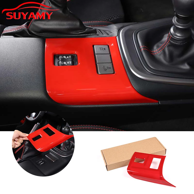 

ABS Car Car Center Control Seat Heating Control Panel Frame Trim Cover For 2022 Toyota 86/Subaru BRZ Auto Interior Accessories