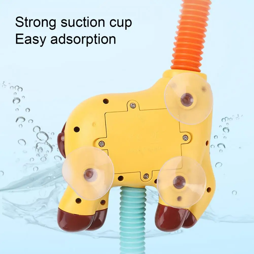 Unique Infant Shower Toy Bright-colored Shower Spray Toy Wear-resistant Carton Giraffe Infant Shower Toy  Waterproof