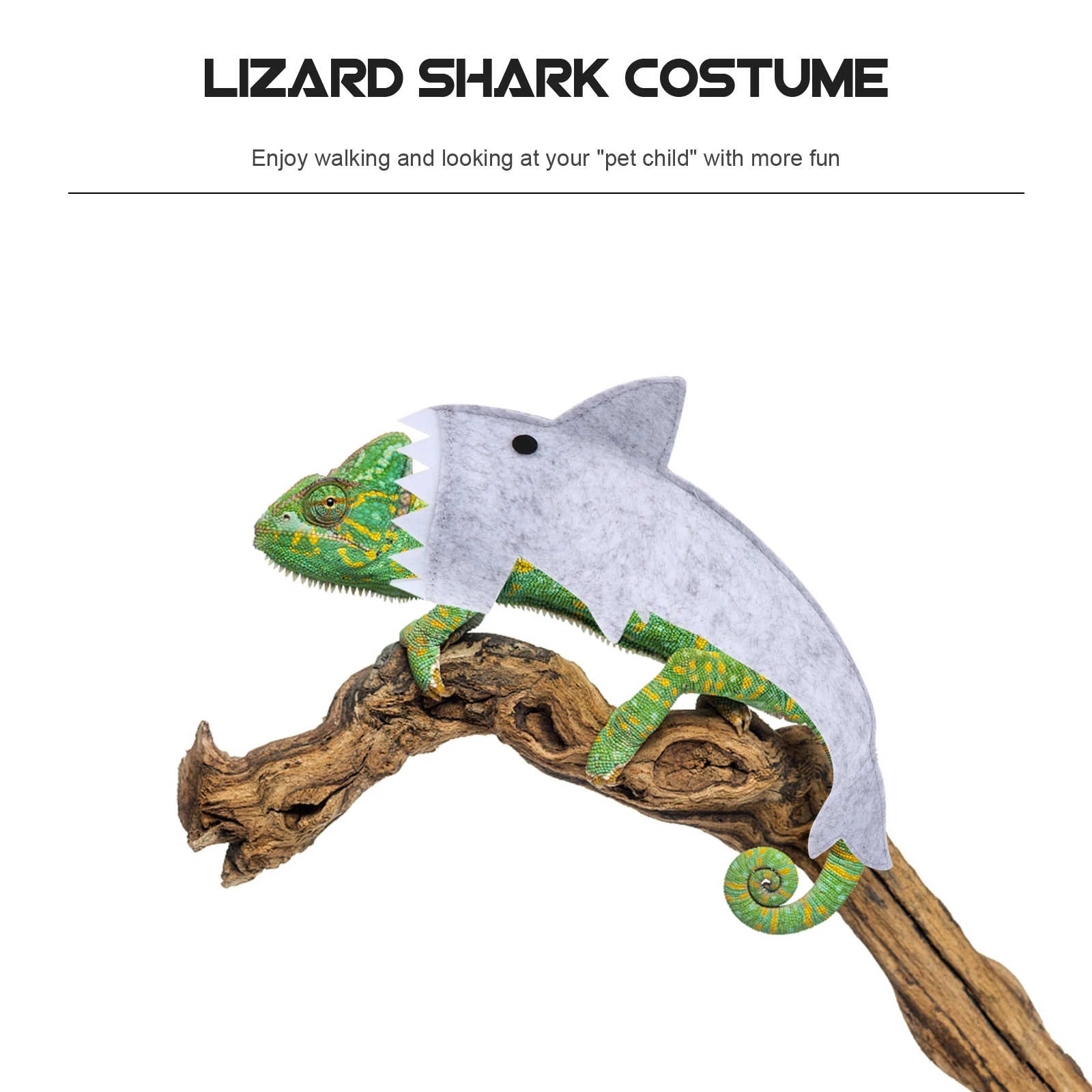 

2Pcs Lizard Shark Suit Pet Costume Warm Felt Apparel Perfect for Halloween Christmas Parties Adorable Shark Shape Jumpsuit