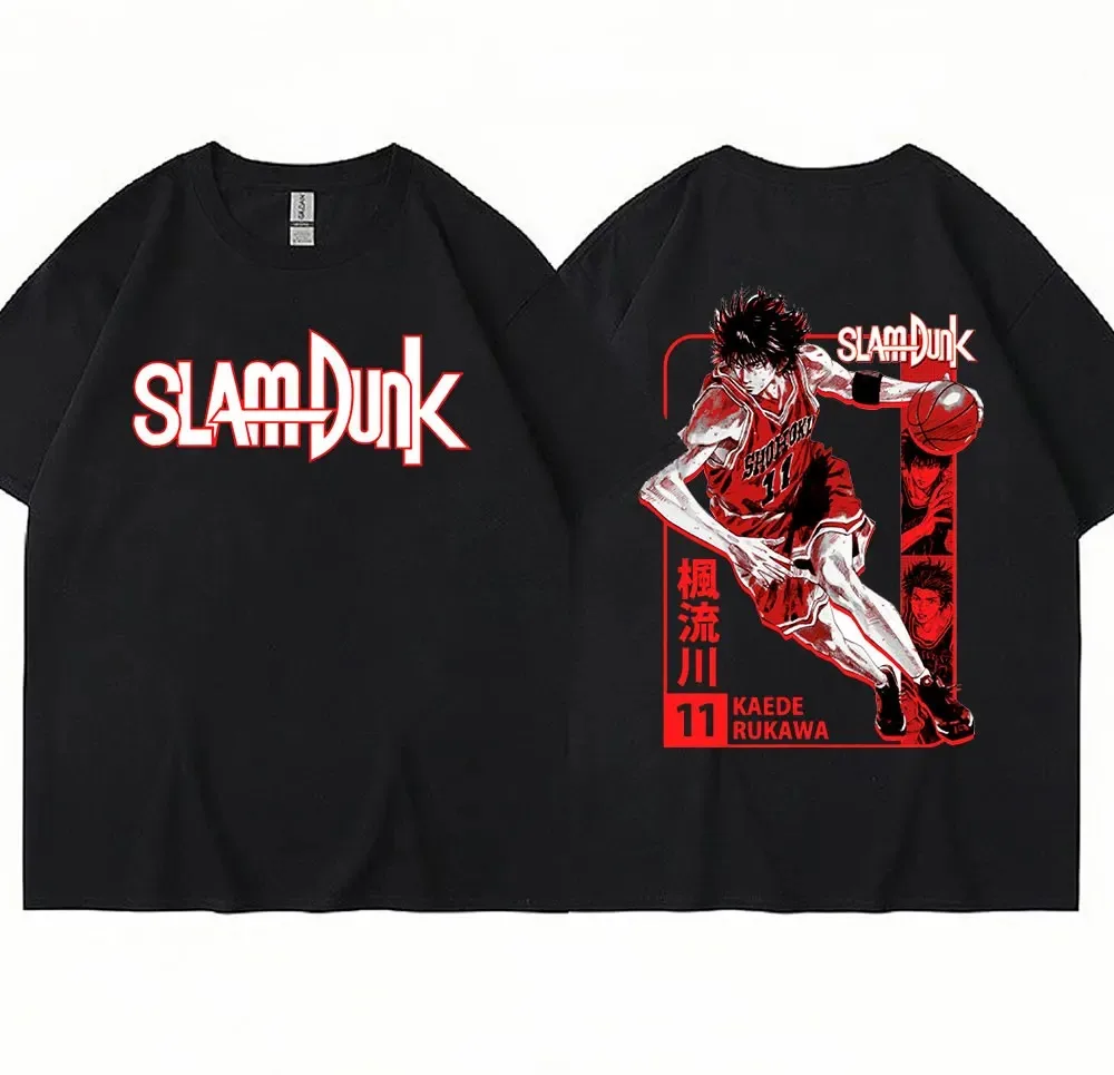 Nuova t-shirt Slam Dunk t-shirt Anime Ryota Miyagi t-shirt uomo donna squadra di basket manica corta oversize coreano Streetwear