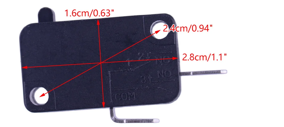 5 Stücke Mikroschalter 2 Pins für Luftfritteuse XL Power XL Vortex KW7-0 16A 125 V Küche Mikrowelle Schweißpistole Induktionsherd – Detail 3