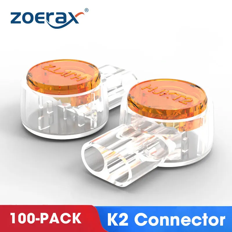 ZoeRax 100 sztuk K1 K2 K3 złącze złącze do spajania przewodów RJ45 RJ11 okablowania Ethernet kabel telefoniczny przewód UY2 sieci zacisk kablowy