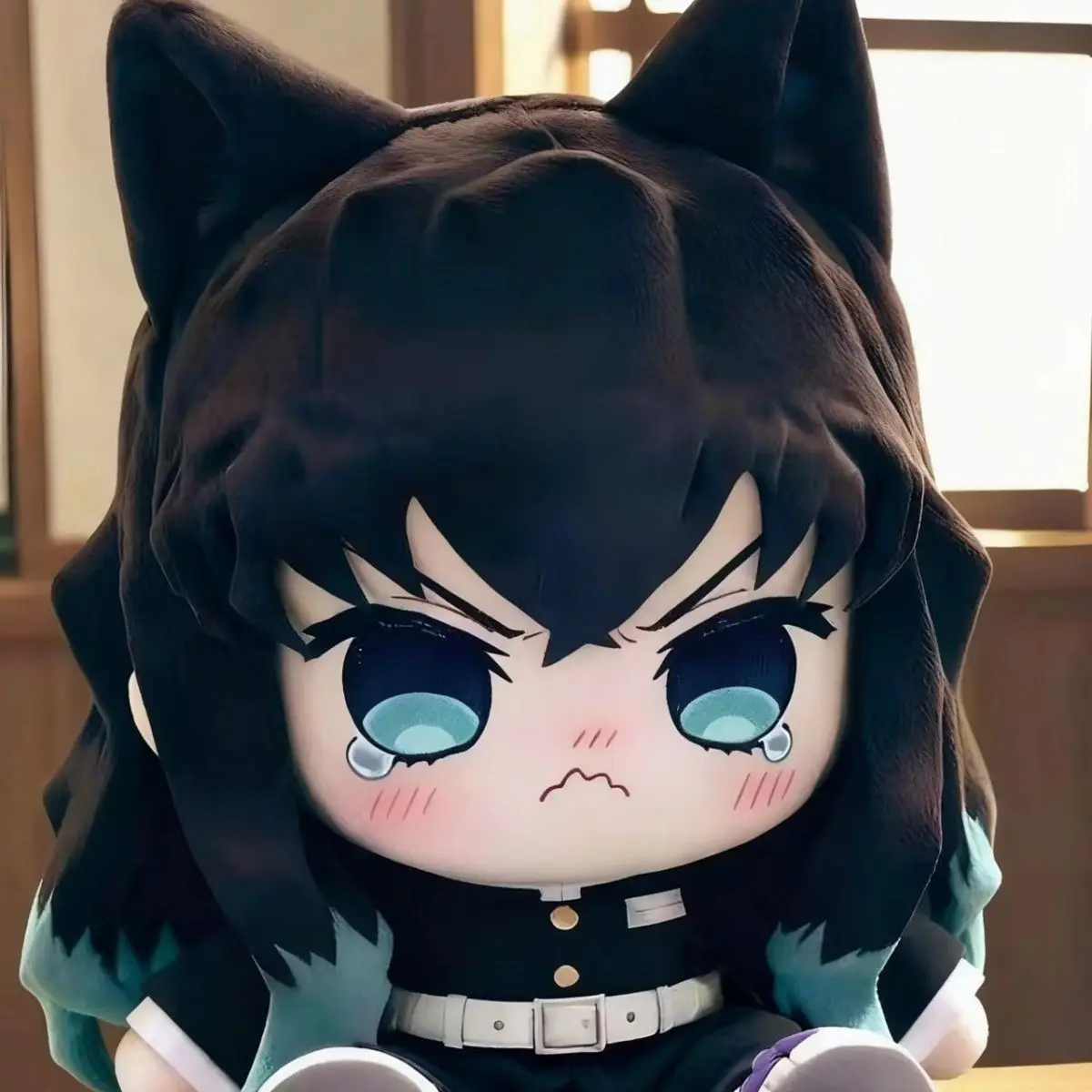 Juego Tokitou Muichirou Tomioka Giyuu Anime hermosa muñeca de peluche cuerpo vestir ropa peluches juguetes de peluche figuras regalo 20cm