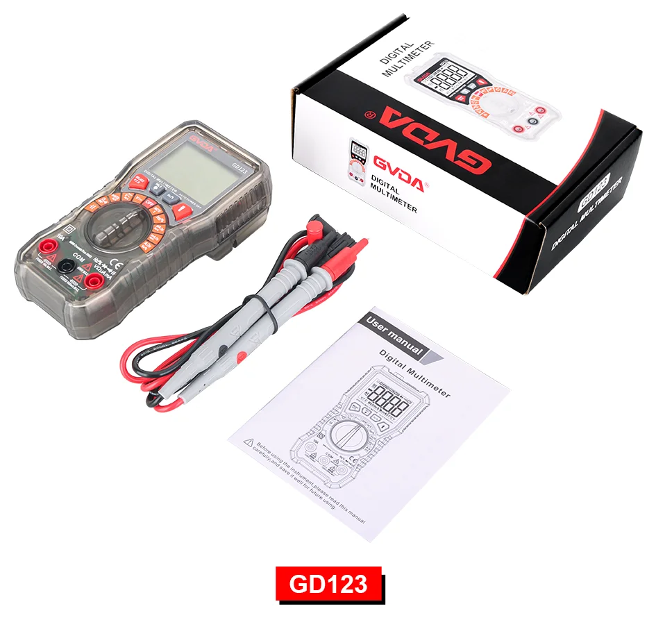 GVDA Digitales Multimeter Elektriker-Widerstandsmessgerät AC/DC-Spannungstester mit Hintergrundbeleuchtung Elektrisches Multimeter – Detail 22