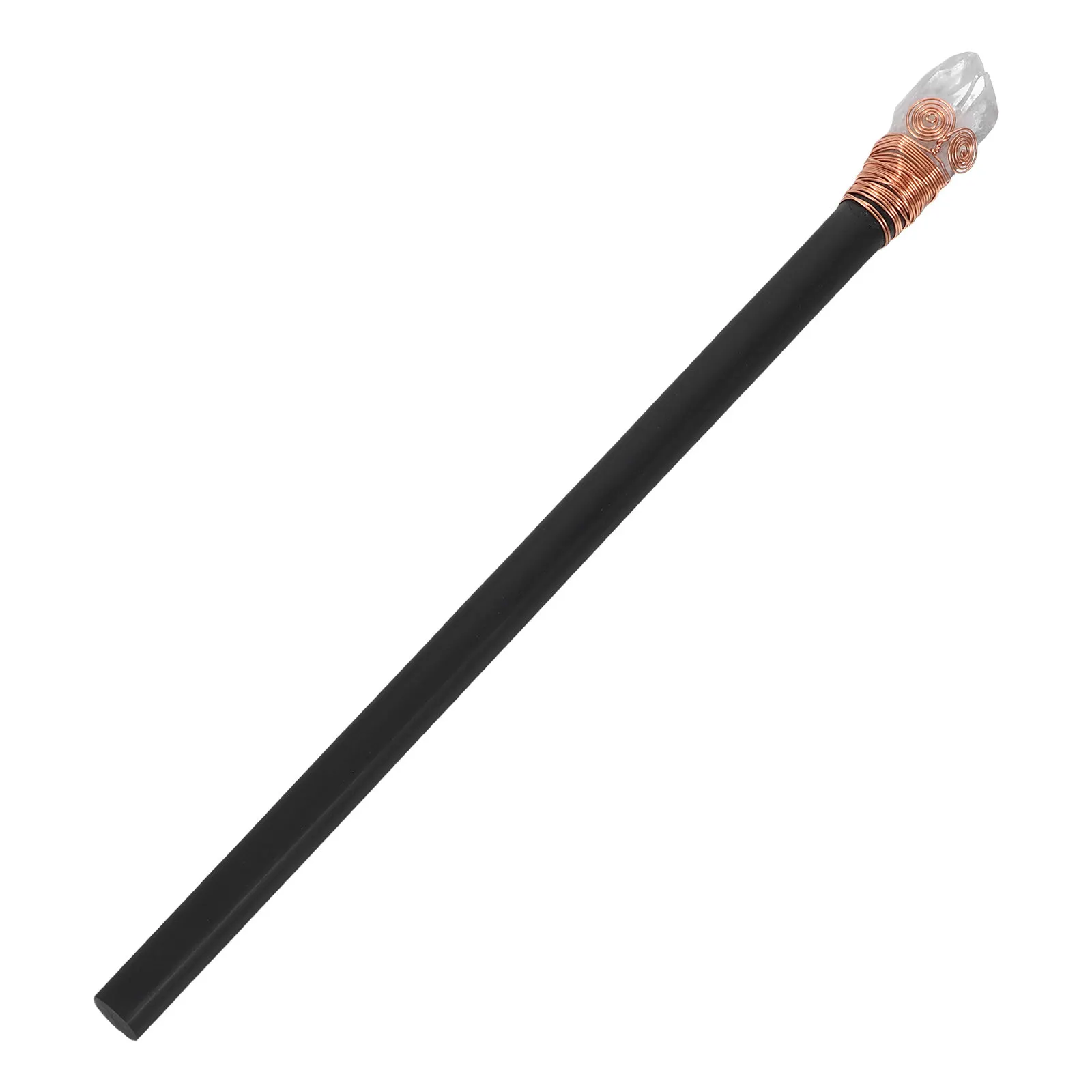 Natural Crystal Wand Rod Home Decor Unique Handcrafted Crystal Paperweight Desk Ornament Mystic Fantasy Scepter
