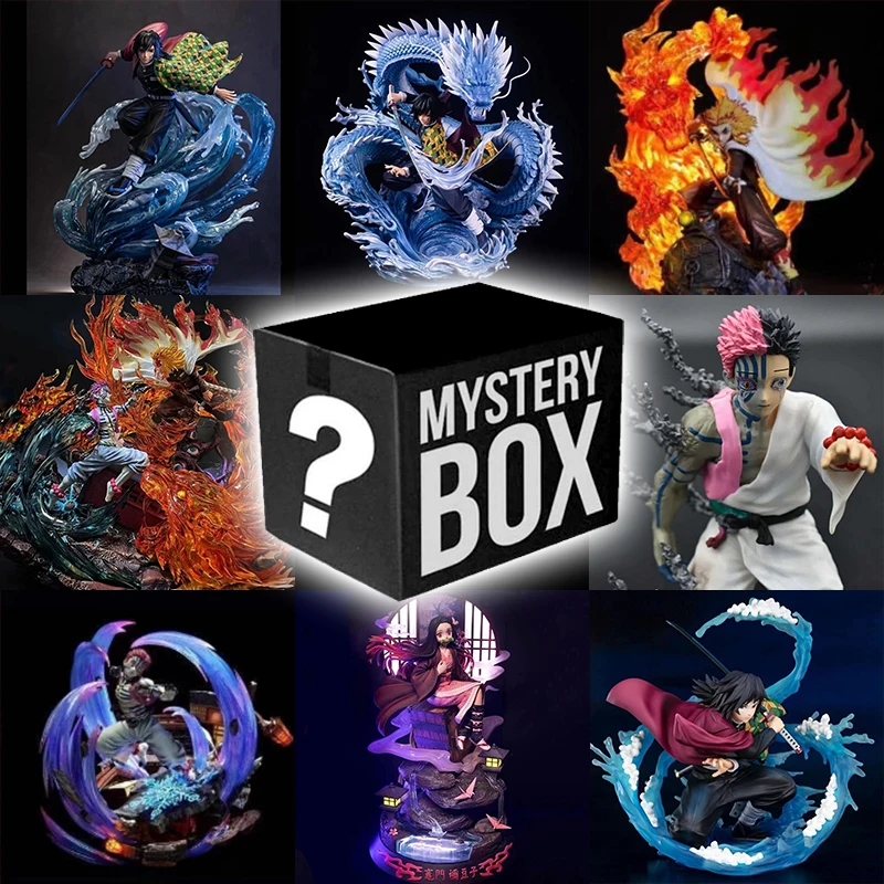 

Фигурка «Убийца демонов» Mystery Box Kimetsu Yaiba, аниме, лучший подарок для фигурки аниме, Lucky Box