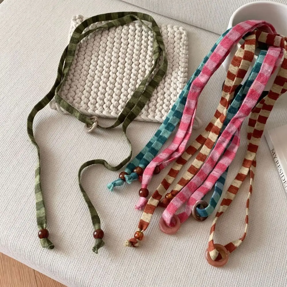 

Fashion Polyester Striped Scarves Narrow Stripe Long Waist Chains Quick Drying Tie Scarf Women