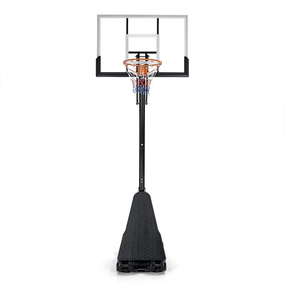 Factory Supply Adjustable 44-inch Backboard Basketball Stand 5ft-10ft Indoor/Outdoor Metal Rim for Teenagers and Adults