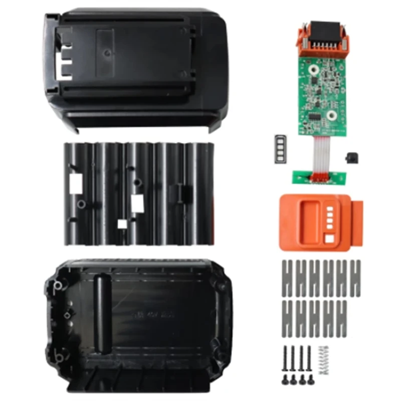 Battery Plastic Case Charging Protection Circuit Board PCB Box Shell House for BLACK+DECKER 40V LBXR36 BL2036 LBX2040