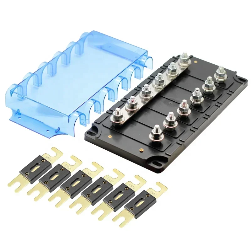 

Автозапчасти 6-контактный блок предохранителей, электронное стекловолокно, автомобильный держатель предохранителя ANL