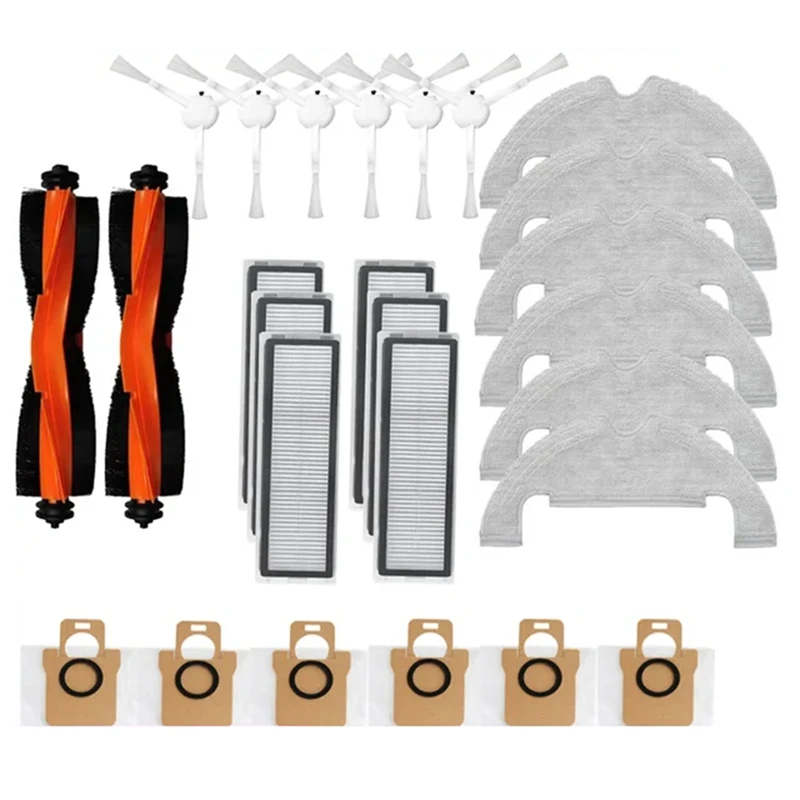

A7THK-Accessories For Xiaomi Robot Vacuum X10 Robot Vacuum Cleaner Parts Main Side Brush Hepa Filter Mop Cloth Dust Bag
