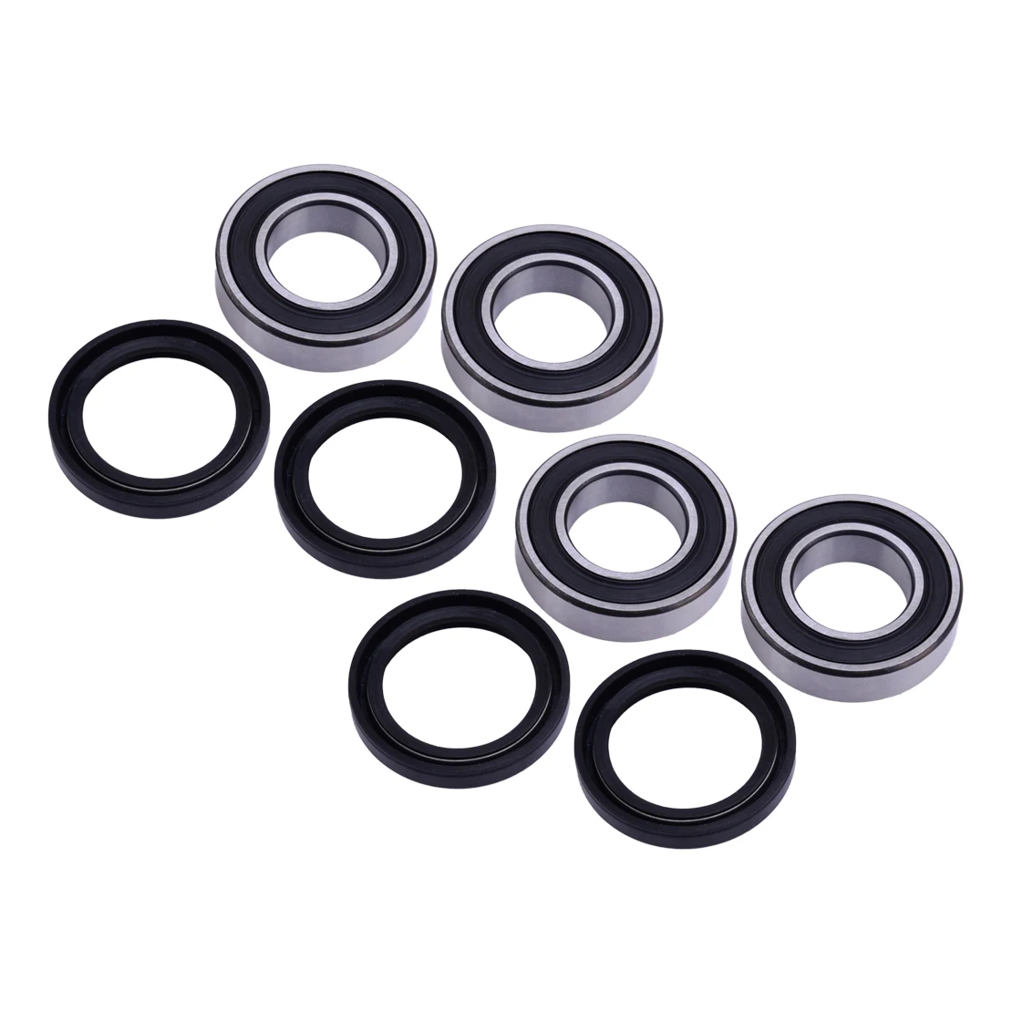 

4 Sets Front Wheel Bearing & Seal 92049-1513 92045-3707 Fit for Kawasaki 2510 3010 4000 4010 Mule