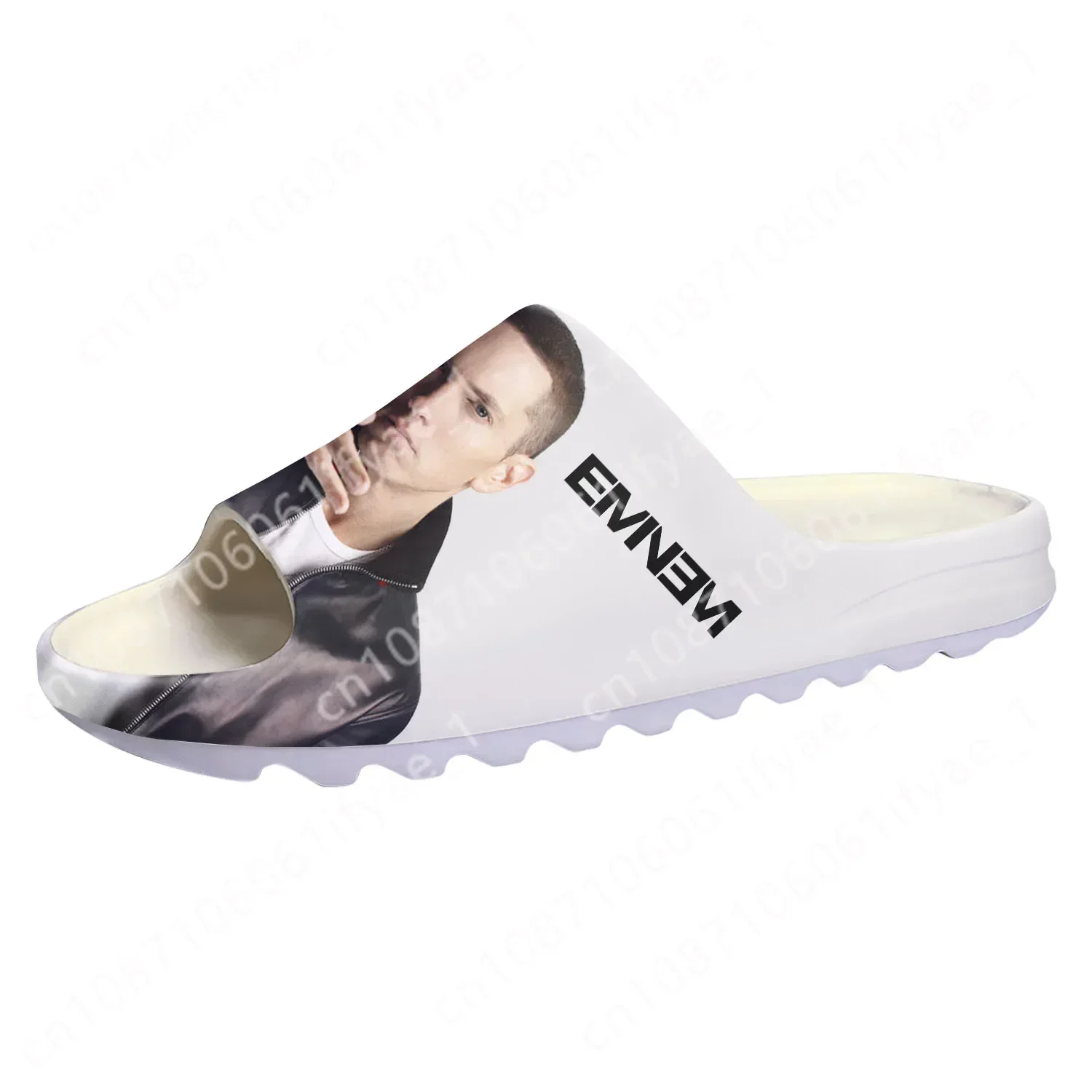 Eminem Hip Hop Rapper Soft Sole Sllipers Home Clogs Water Shoes Mens Womens Teenager Bathroom Beach Customize on Shit Sandals