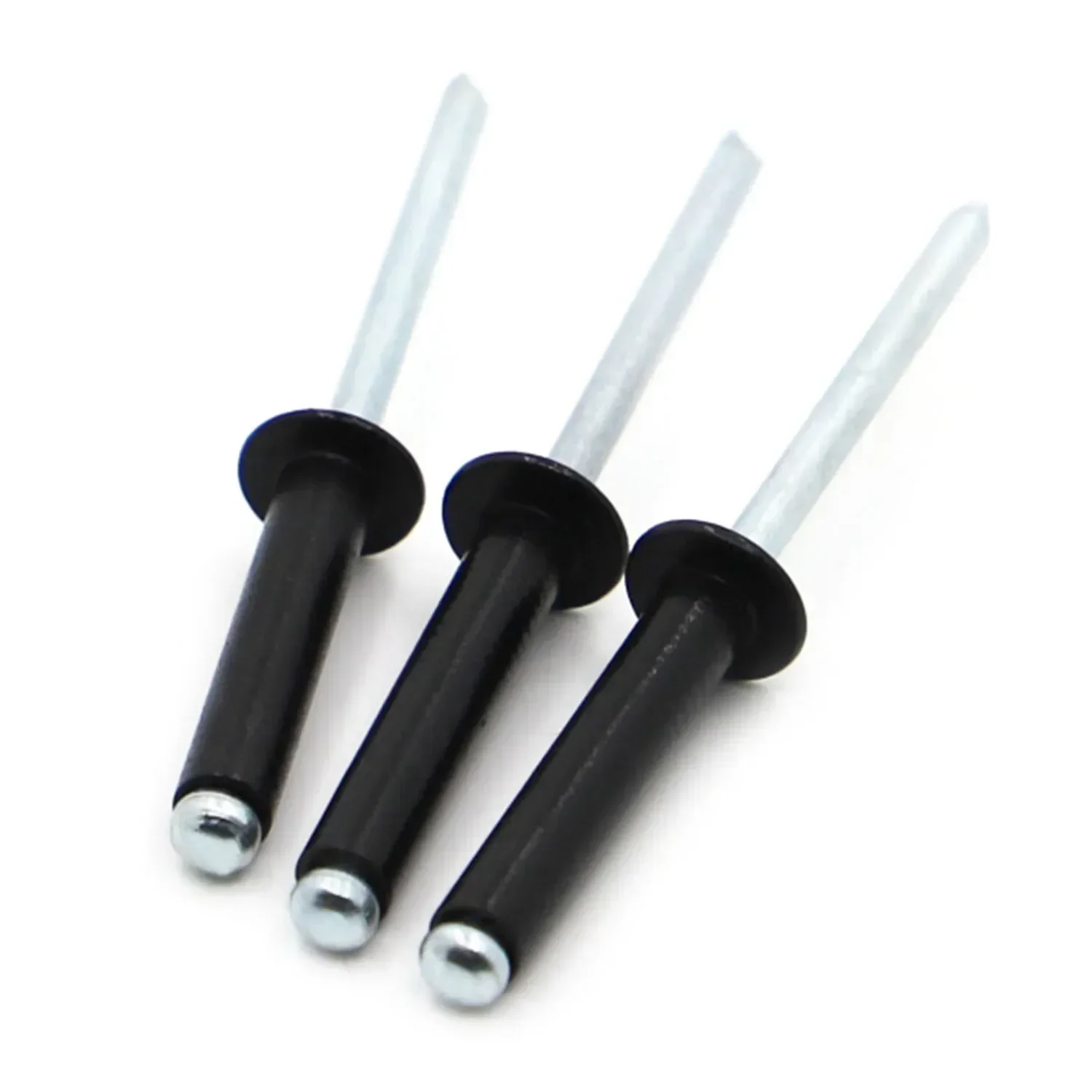 Black Aluminium Dome Round Head Pop Open Hollow Pull Blind Rivet Decoration Nail Rebite Bolt Dropper Rivet M2.4-M5