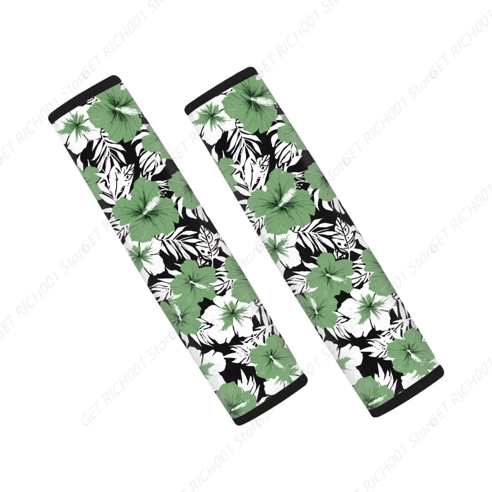

Hawaiian Hibiscus Leaf Car Seat Belt Cover,Shoulder Belt Pads,Universal Fit Car Van Truck Sedan Suv,Set Of 2